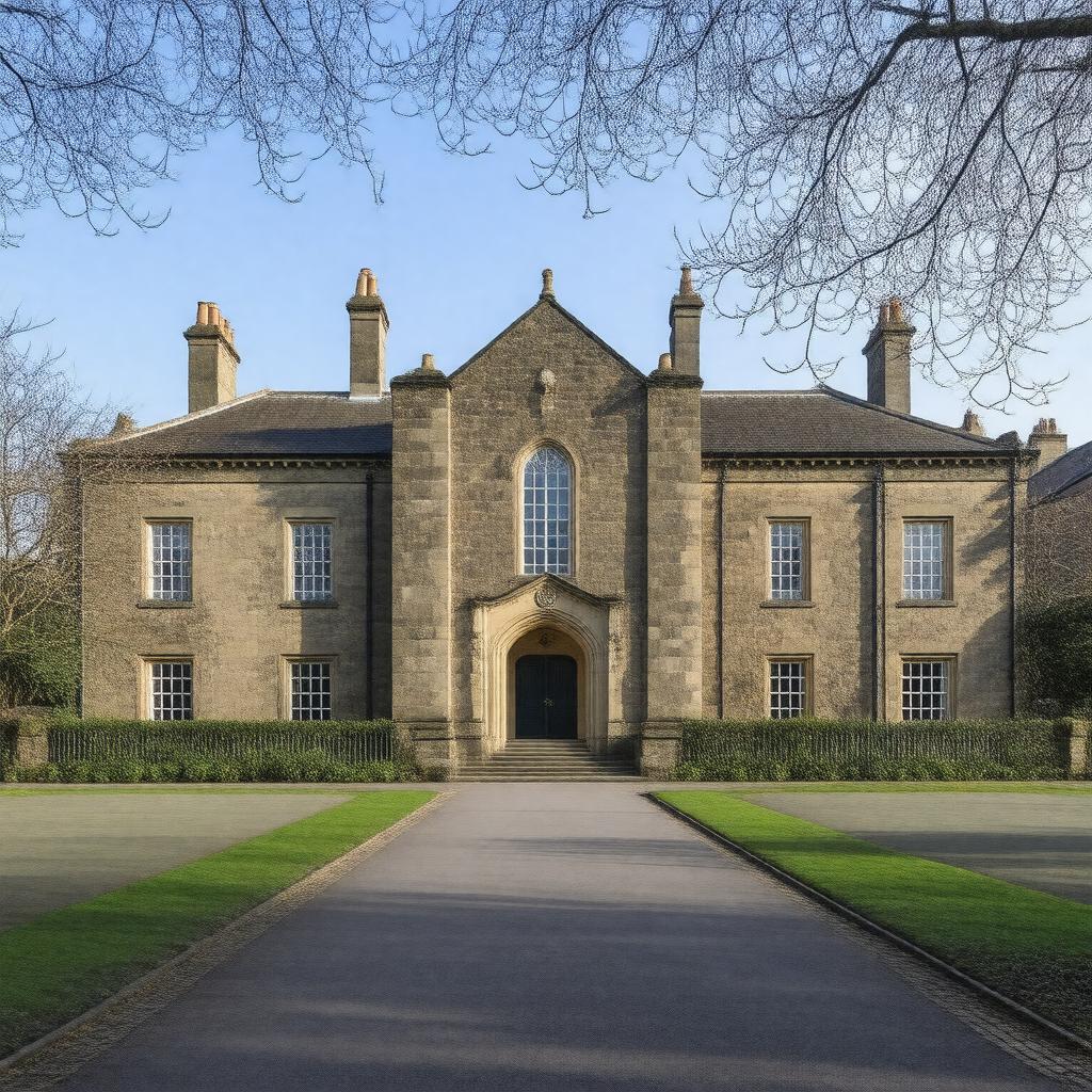 AI-created image of Wesley College, Dublin