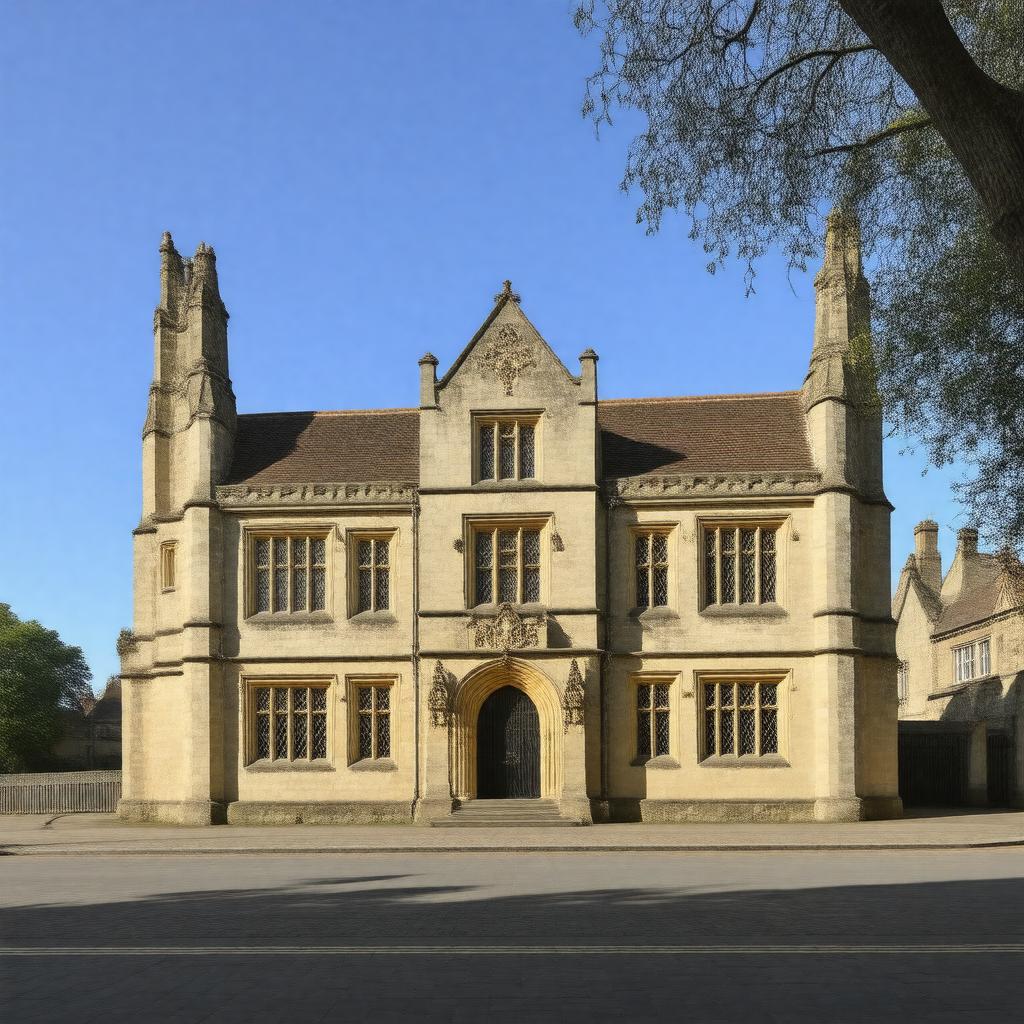 Click to view larger image AI-created image of Wesley House, Cambridge