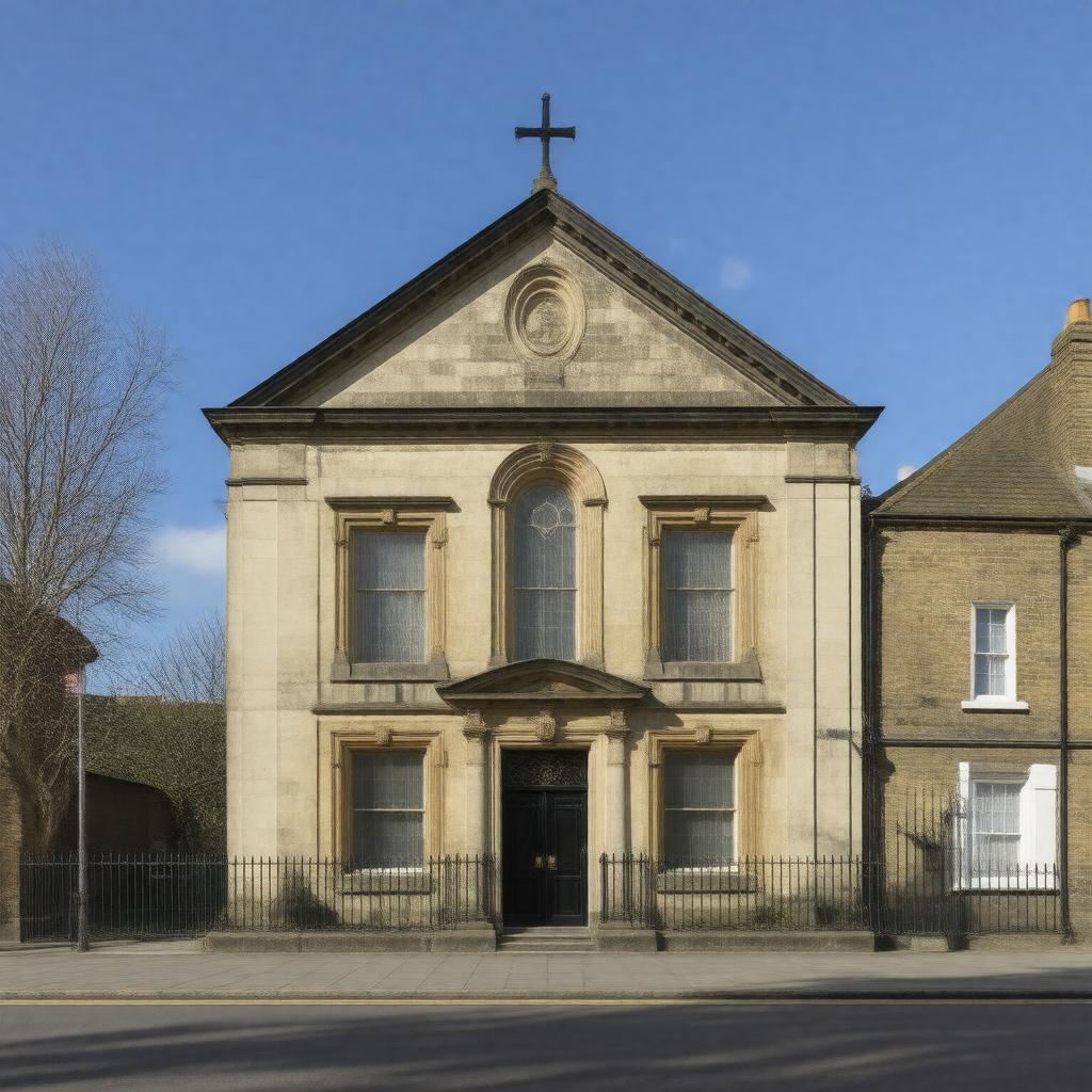 AI-created image of Wesley's Chapel, London