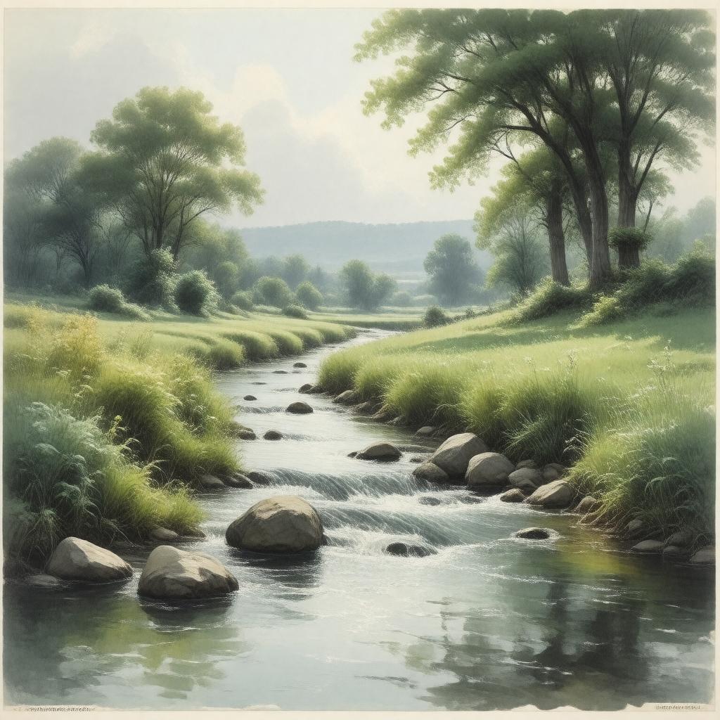 AI-created image of West-Running Brook