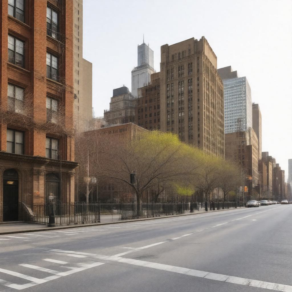 AI-created image of West 114th Street, New York, NY