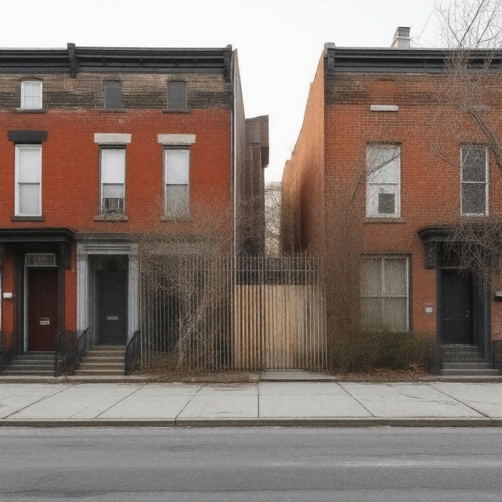 AI-created image of West Baltimore