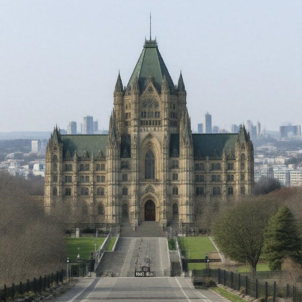 AI-created image of West Block (temporary)