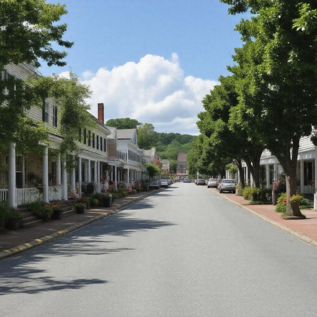 AI-created image of West Bridgewater, Massachusetts