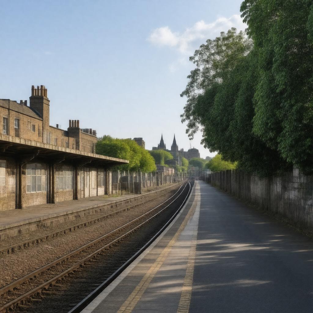 AI-created image of West Brompton, London, England