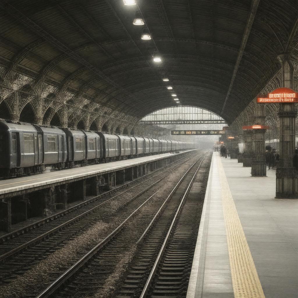 AI-created image of West Brompton Sidings