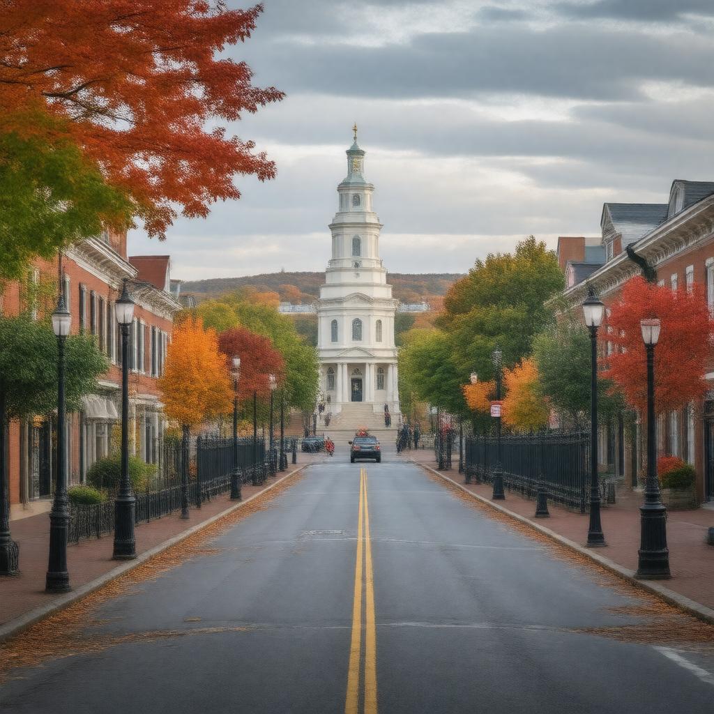 AI-created image of West Chester, Pennsylvania, USA