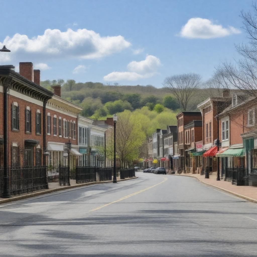 AI-created image of West Chester, Pennsylvania, United States