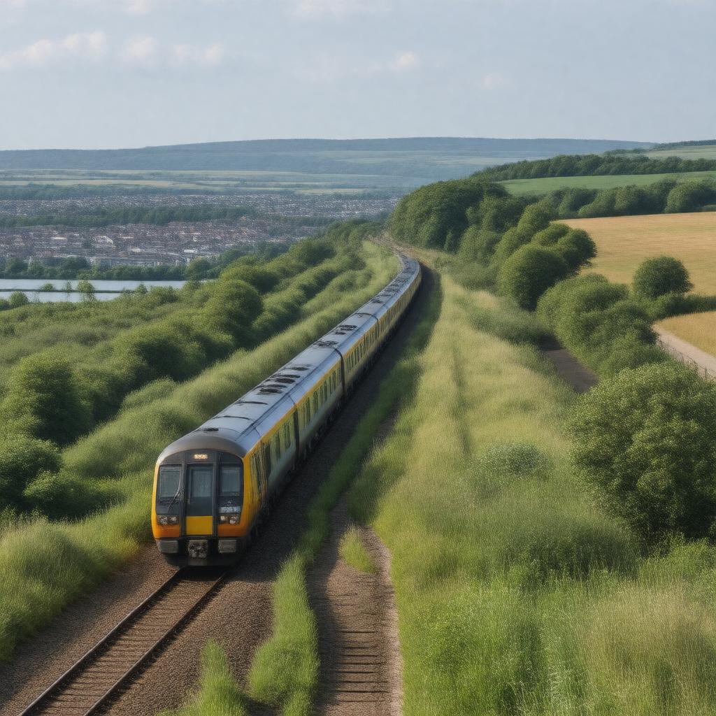 AI-created image of West Coast Main Line