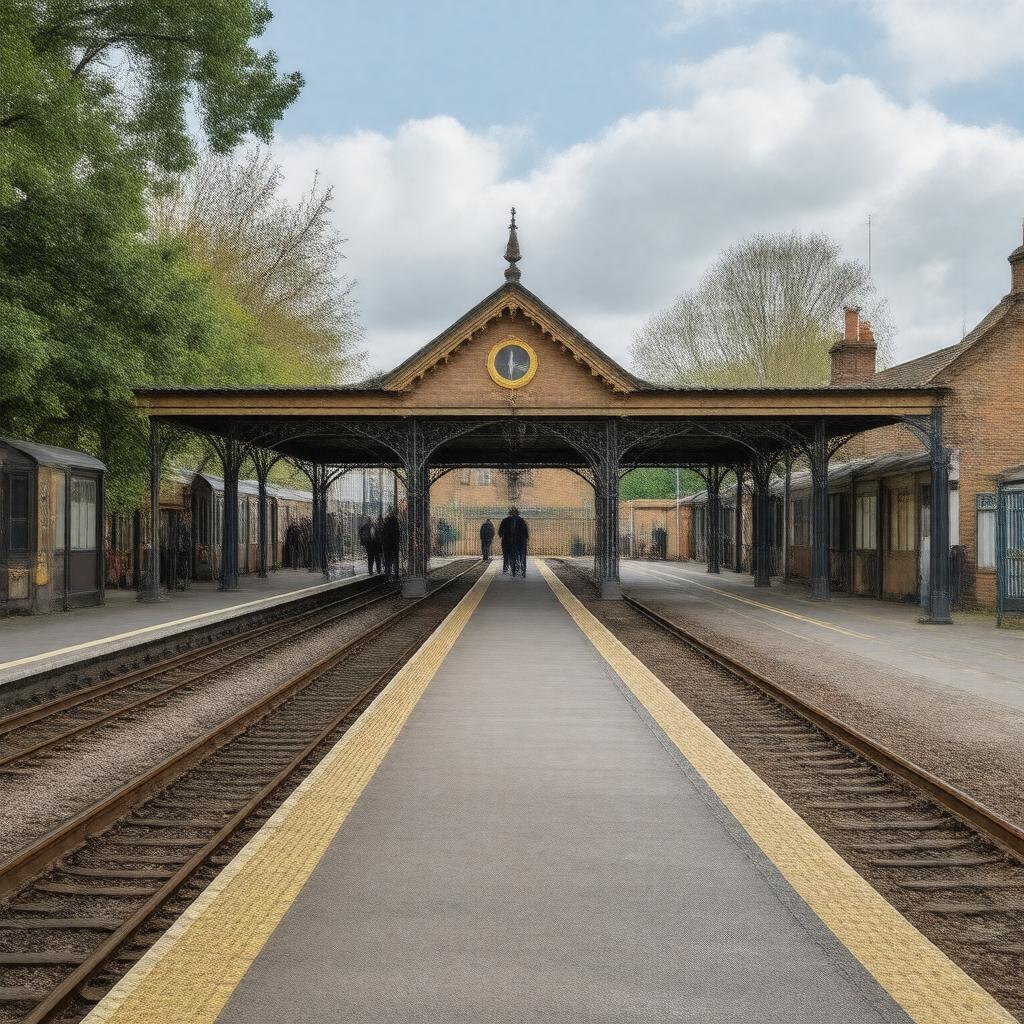 AI-created image of West Dulwich railway station