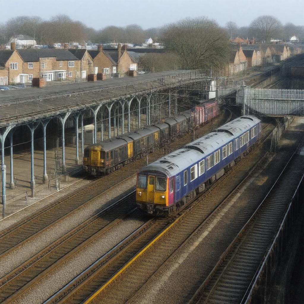 AI-created image of West Ealing station