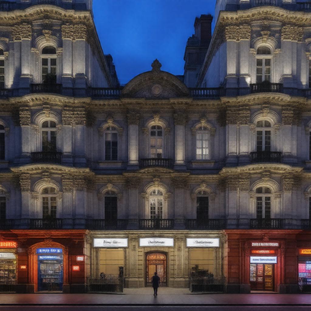 AI-created image of West End theatres