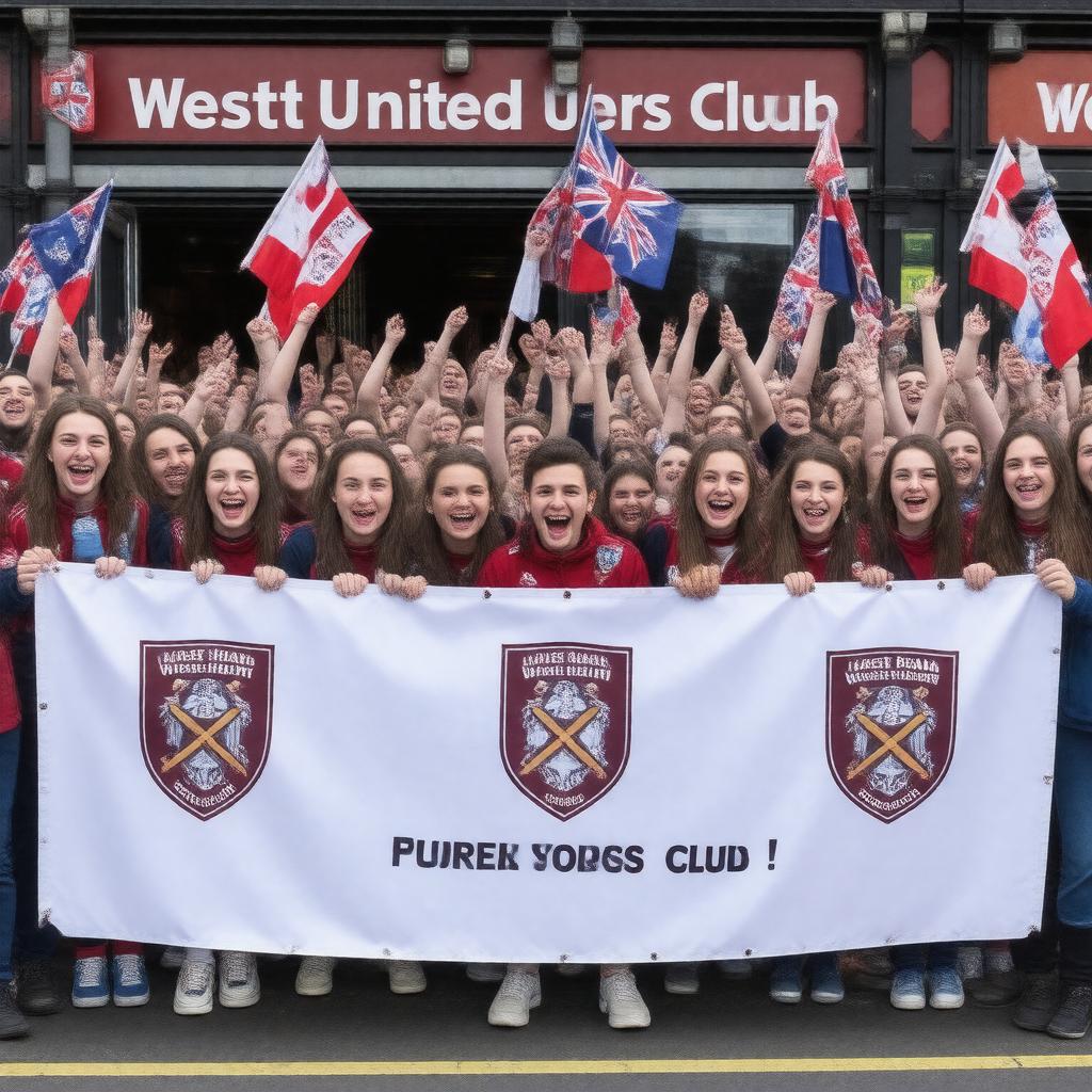 Click to view larger image AI-created image of West Ham United Supporters' Club
