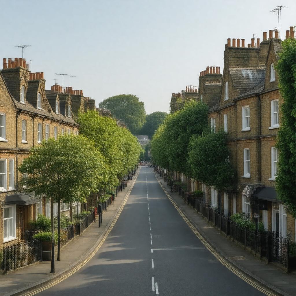 AI-created image of West Hampstead, London, England