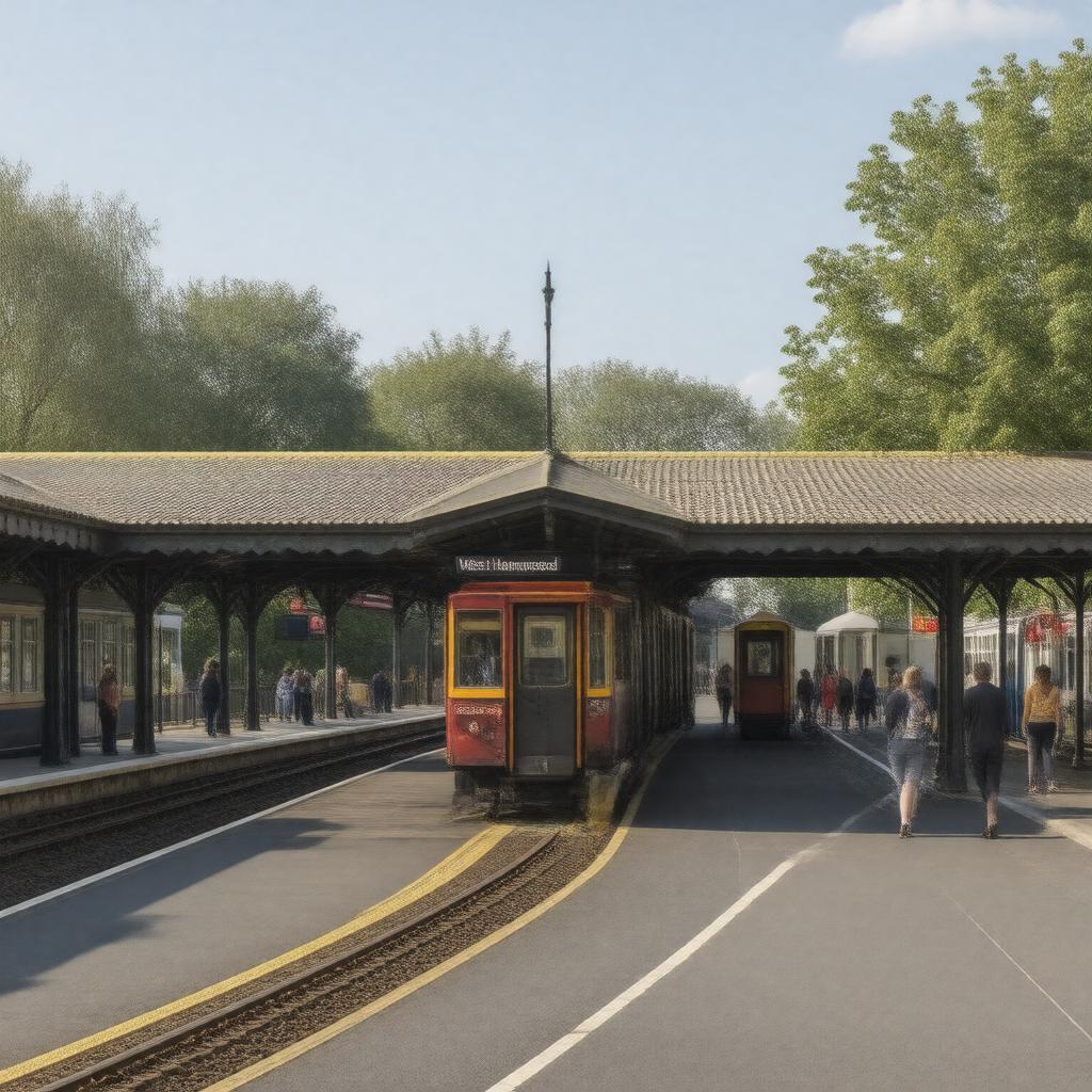 AI-created image of West Hampstead station