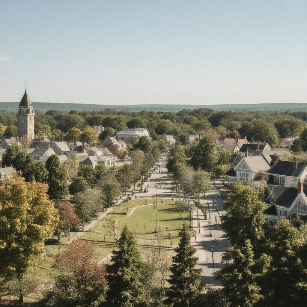 AI-created image of West Hartford, Connecticut, USA