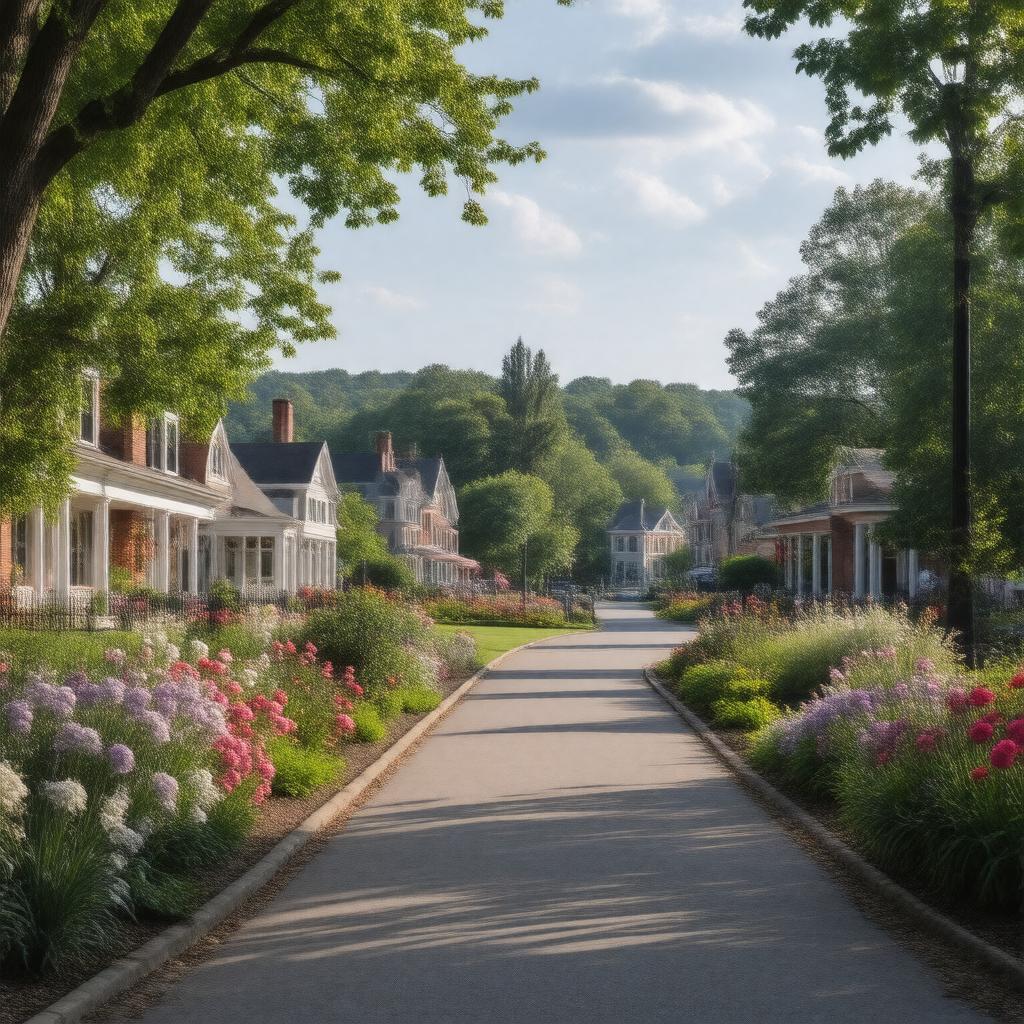 AI-created image of West Hartford, Connecticut, United States