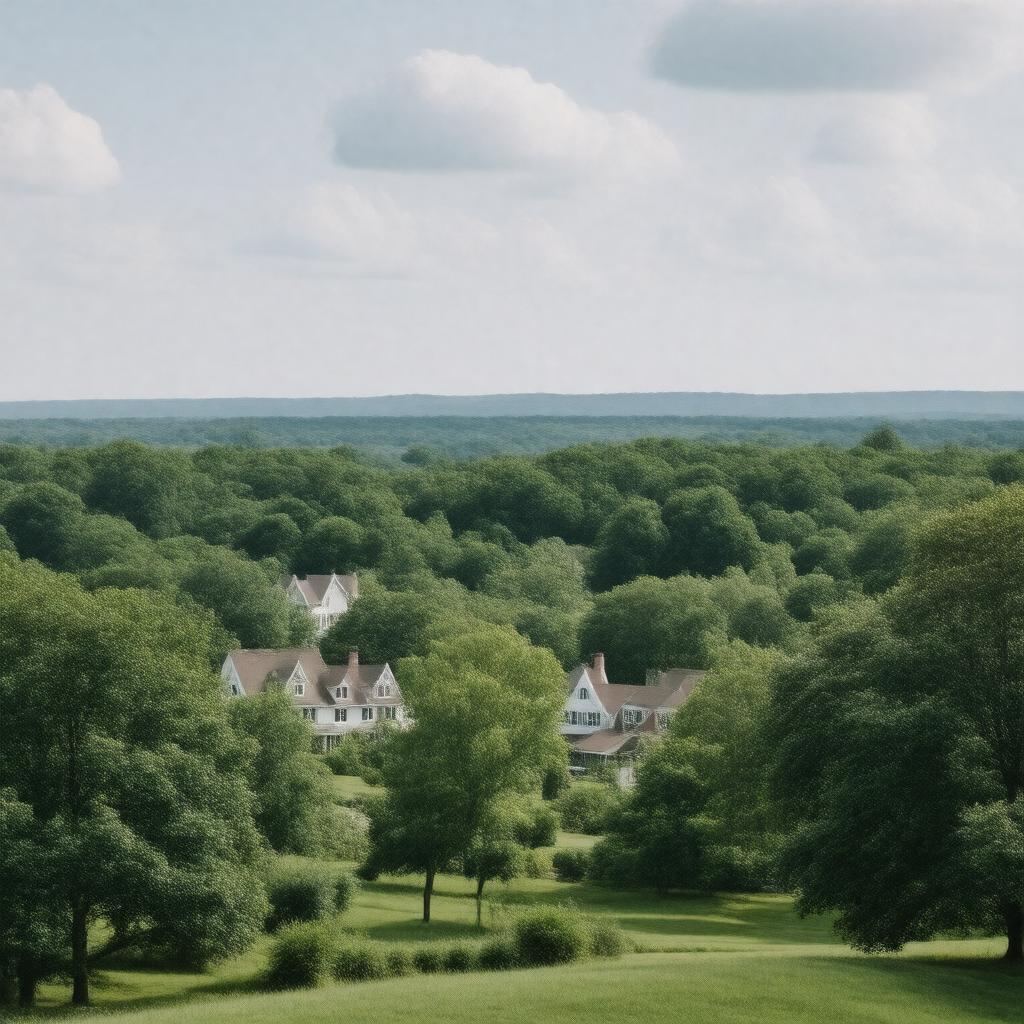 AI-created image of West Hills, New York, United States