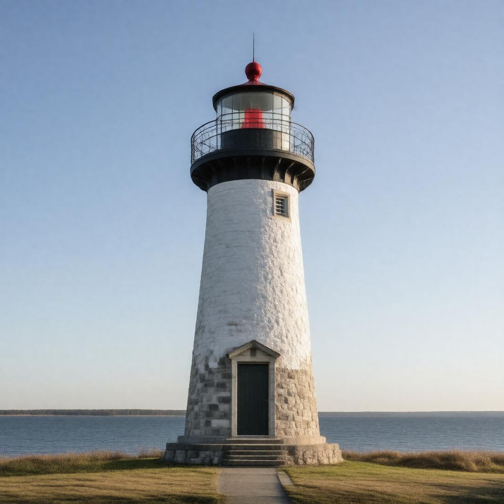 Click to view larger image AI-created image of West Island Light
