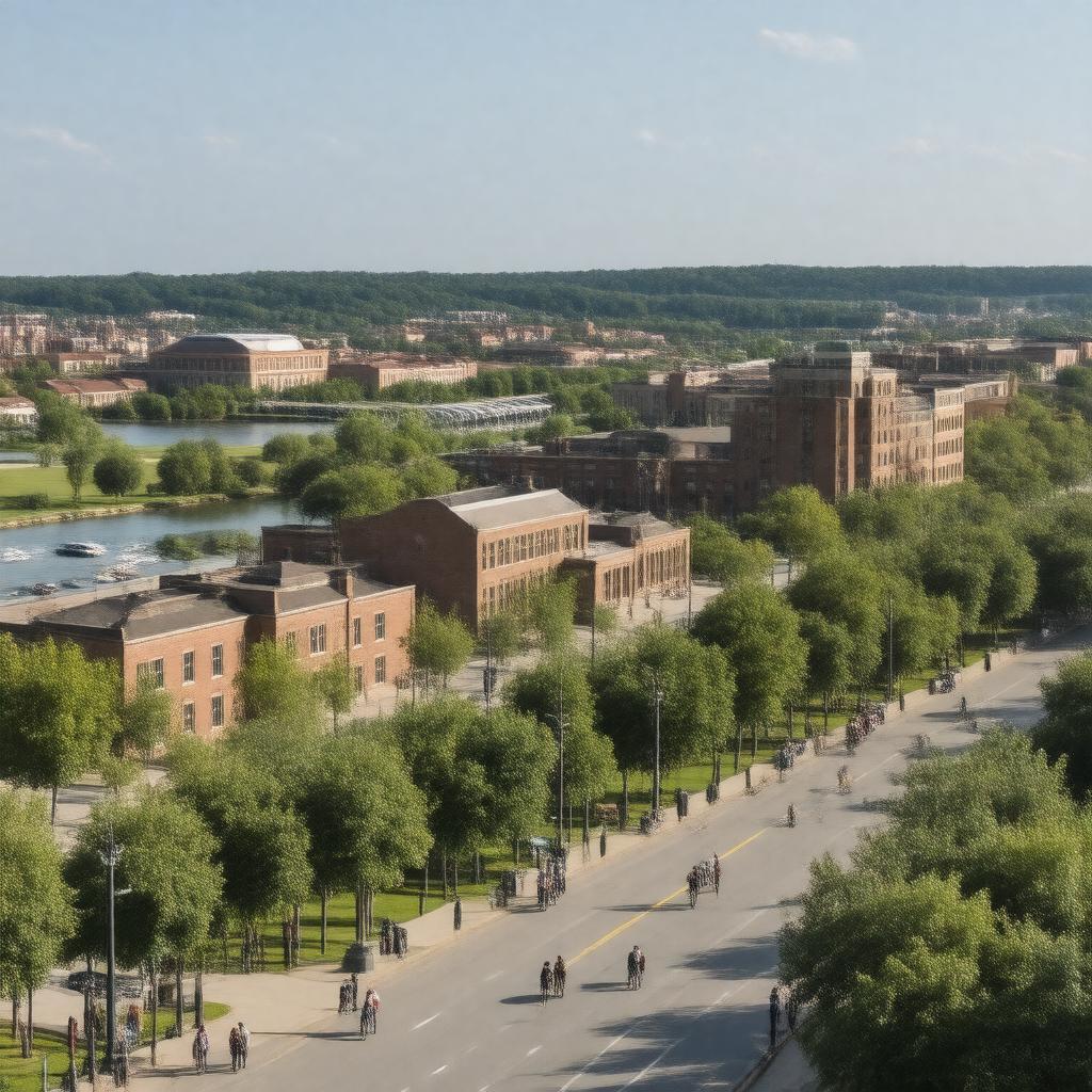AI-created image of West Lafayette, Indiana