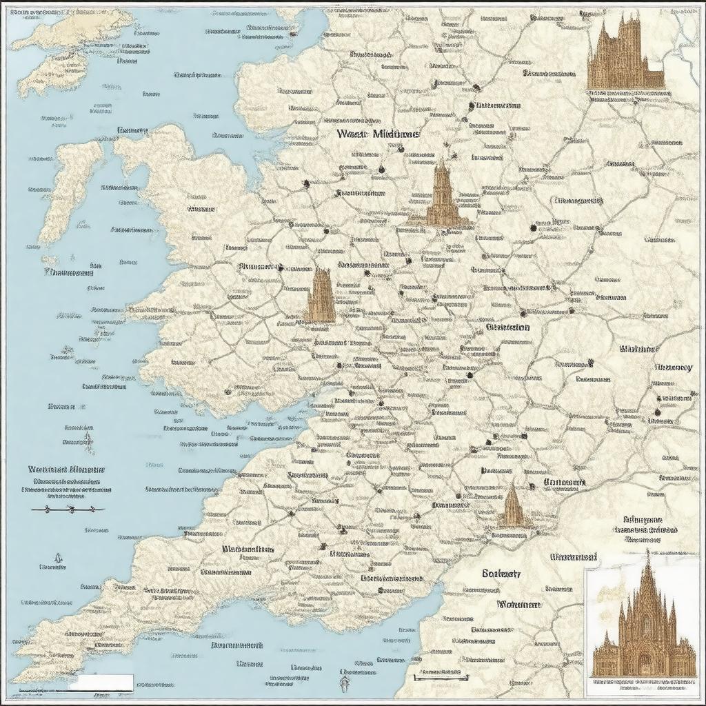 AI-created image of West Midlands (UK)