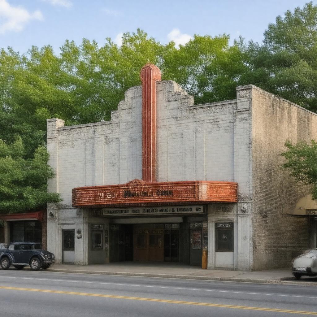 AI-created image of West Newton Cinema
