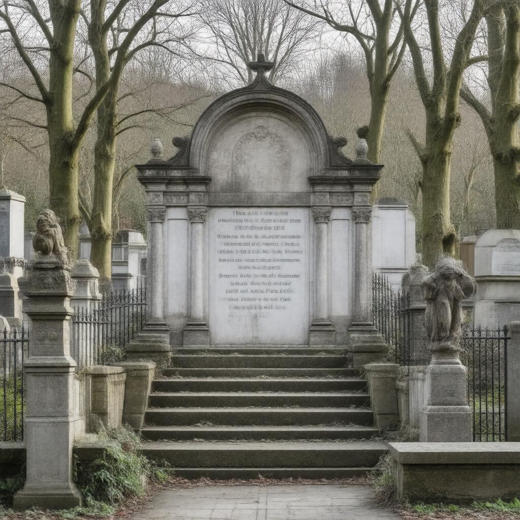 AI-created image of West Norwood Cemetery
