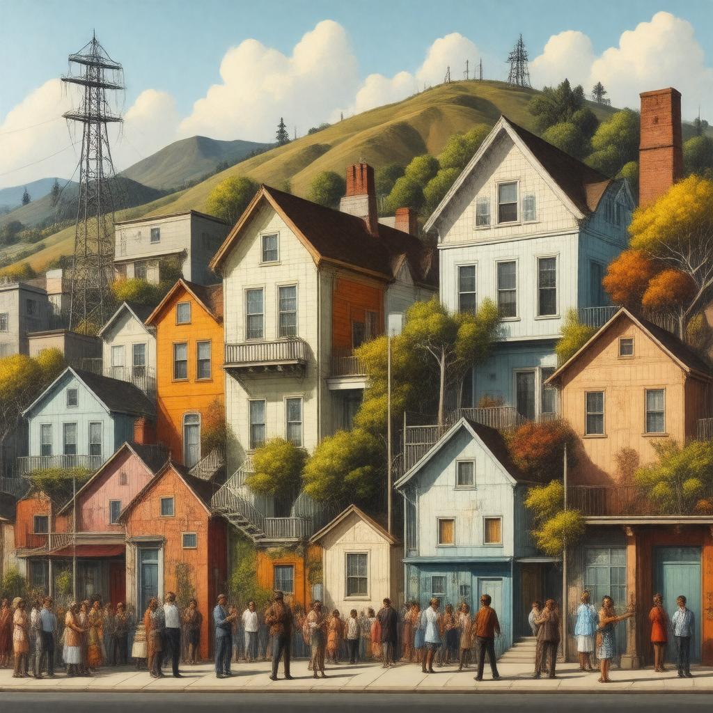 AI-created image of West Oakland