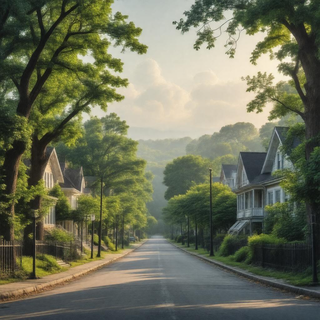 AI-created image of West Orange, New Jersey, USA
