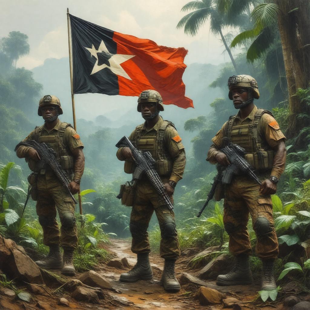AI-created image of West Papua National Liberation Army