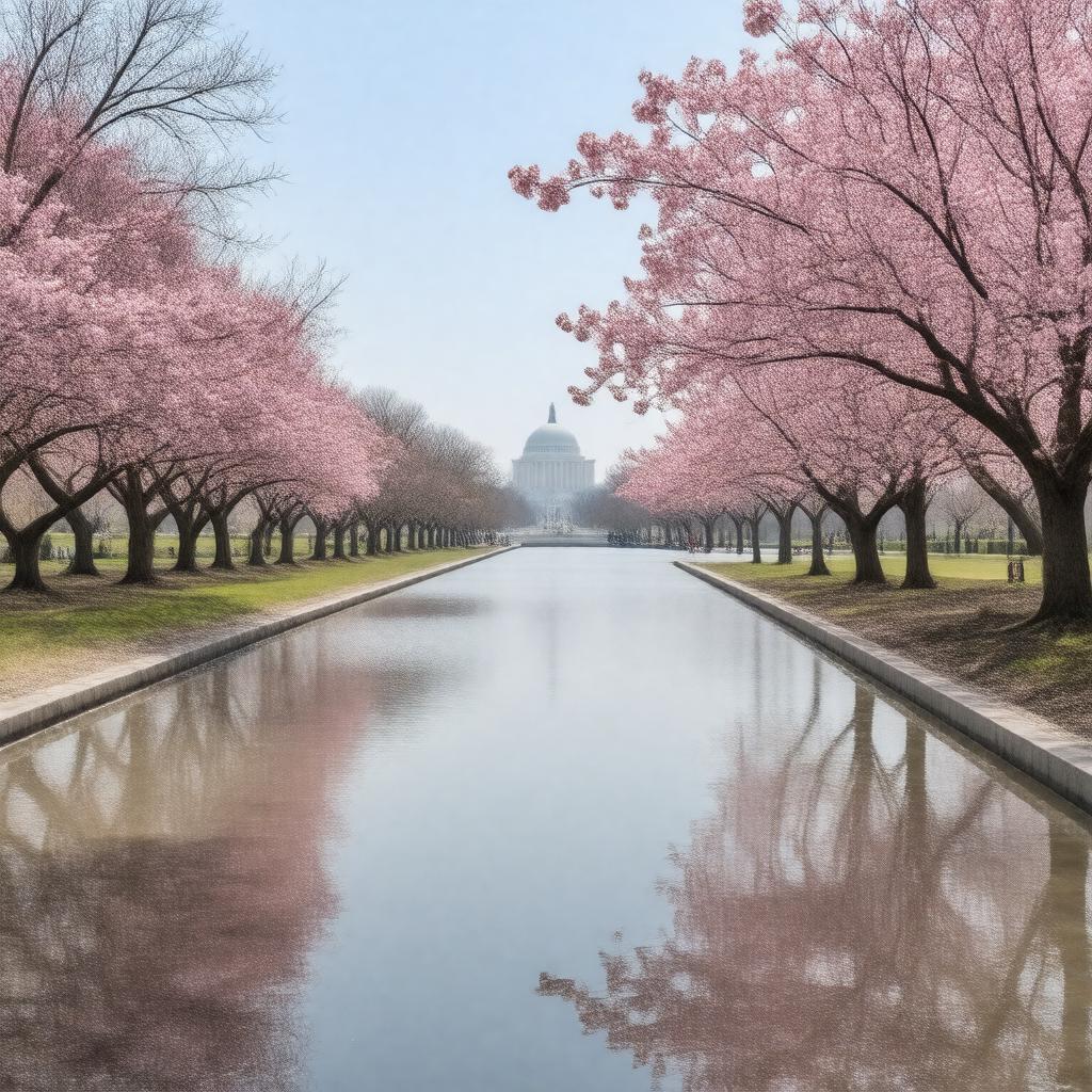 AI-created image of West Potomac Park