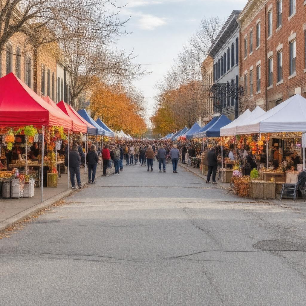 AI-created image of West Roxbury Main Streets Fall Festival
