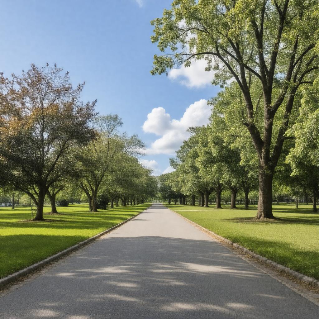 AI-created image of West Roxbury Parkway