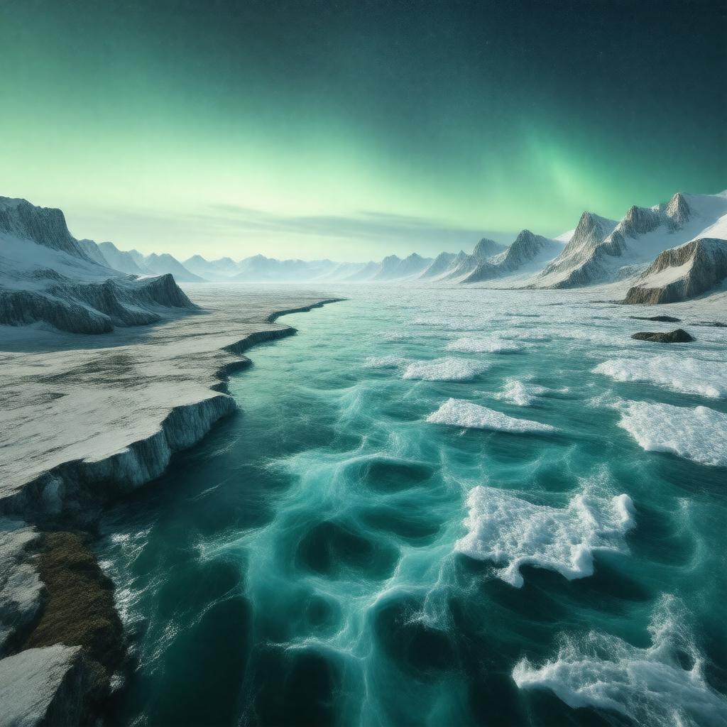 Click to view larger image AI-created image of West Spitsbergen Current