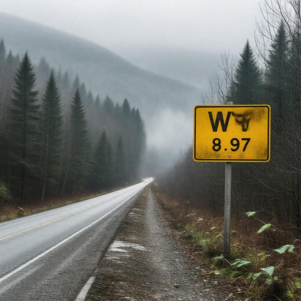 AI-created image of West Virginia Route 97