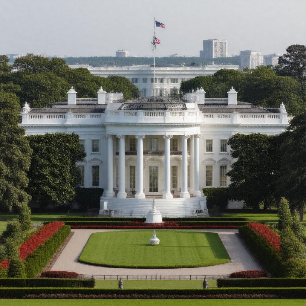 AI-created image of West Wing, White House