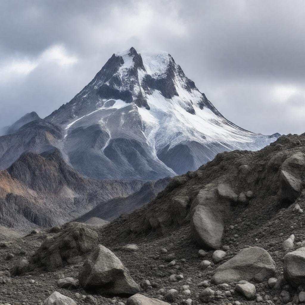 Click to view larger image AI-created image of Westdahl Volcano