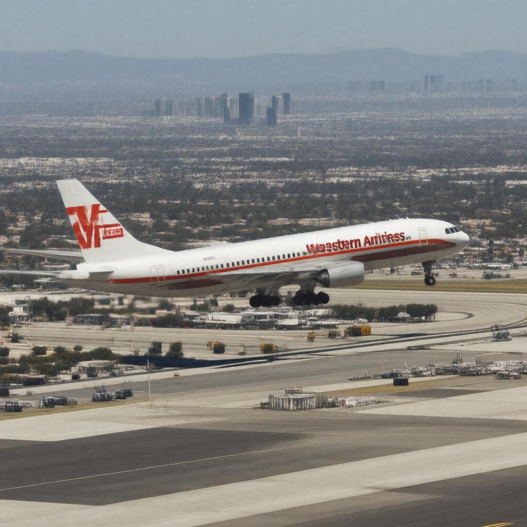 AI-created image of Western Airlines (1987)