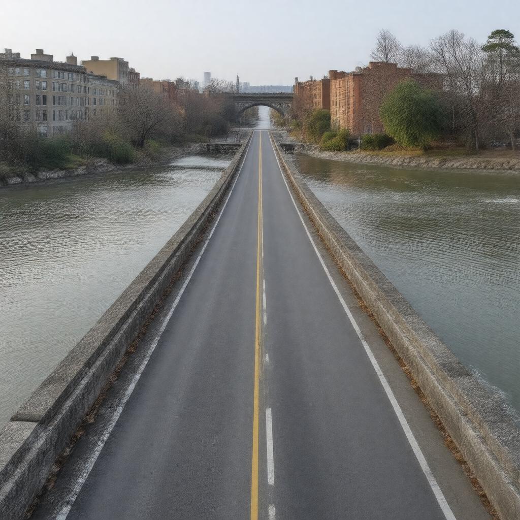Click to view larger image AI-created image of Western Avenue Bridge