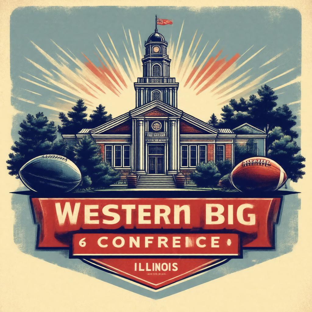 AI-created image of Western Big 6 Conference