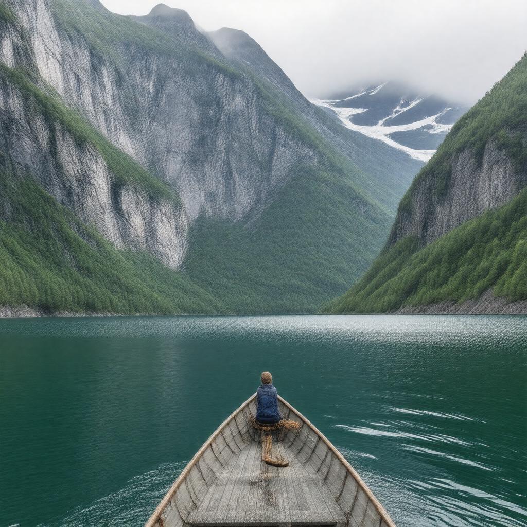 AI-created image of Western Brook Pond