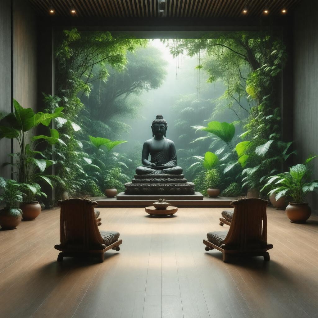 AI-created image of Western Buddhism