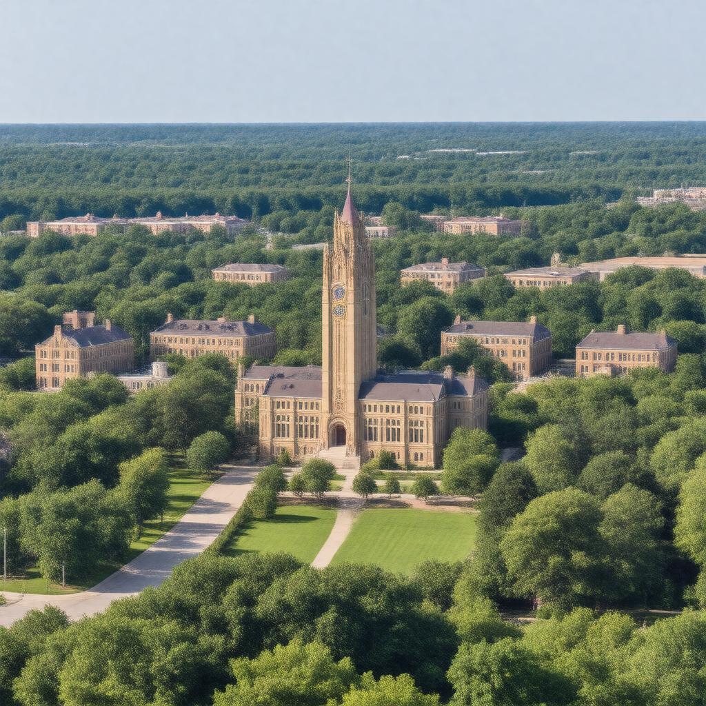 AI-created image of Western Illinois University