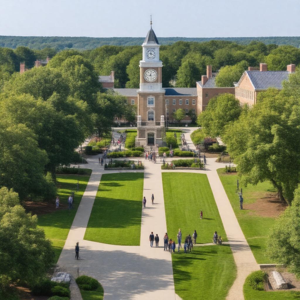 AI-created image of Western New England University