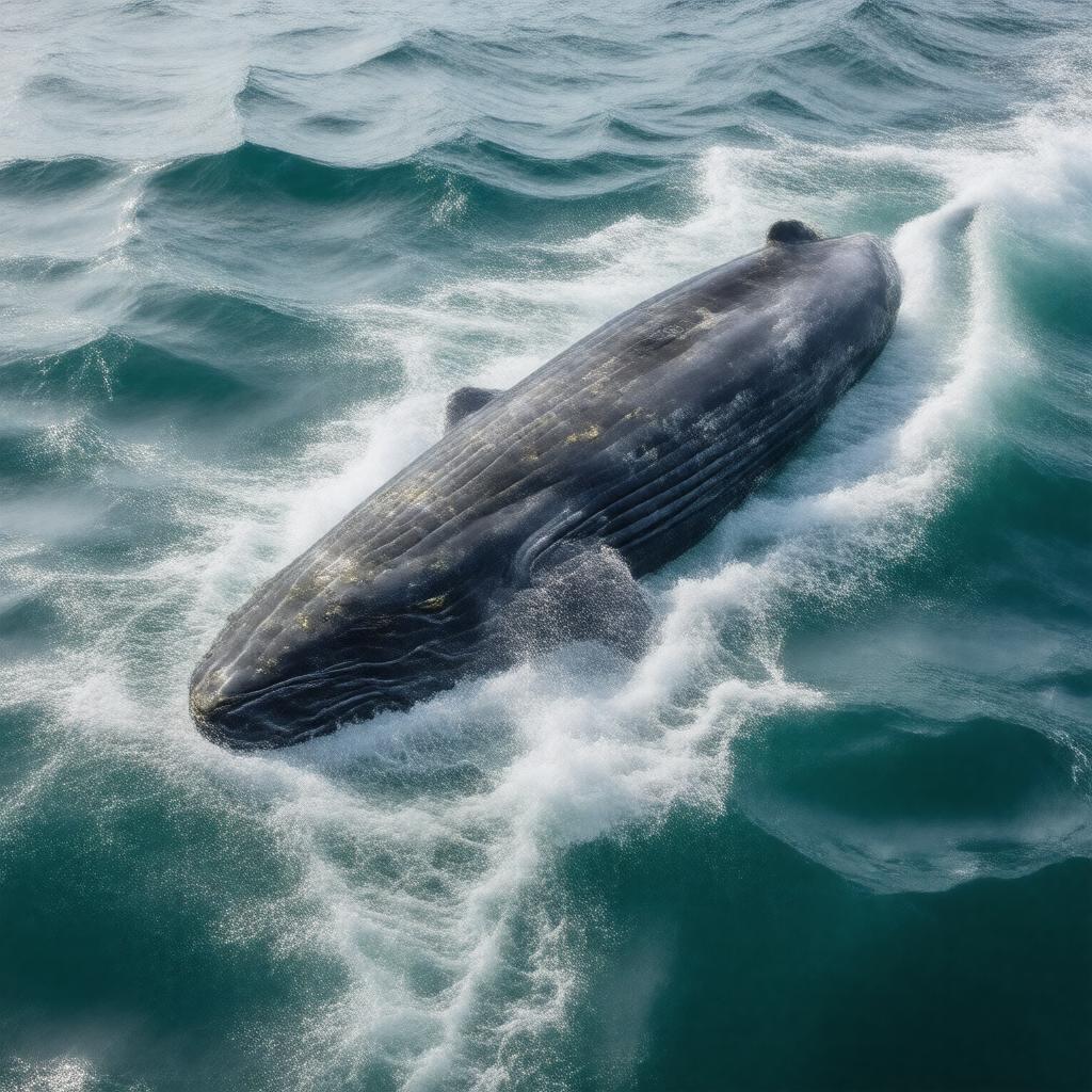 AI-created image of Western North Pacific gray whale