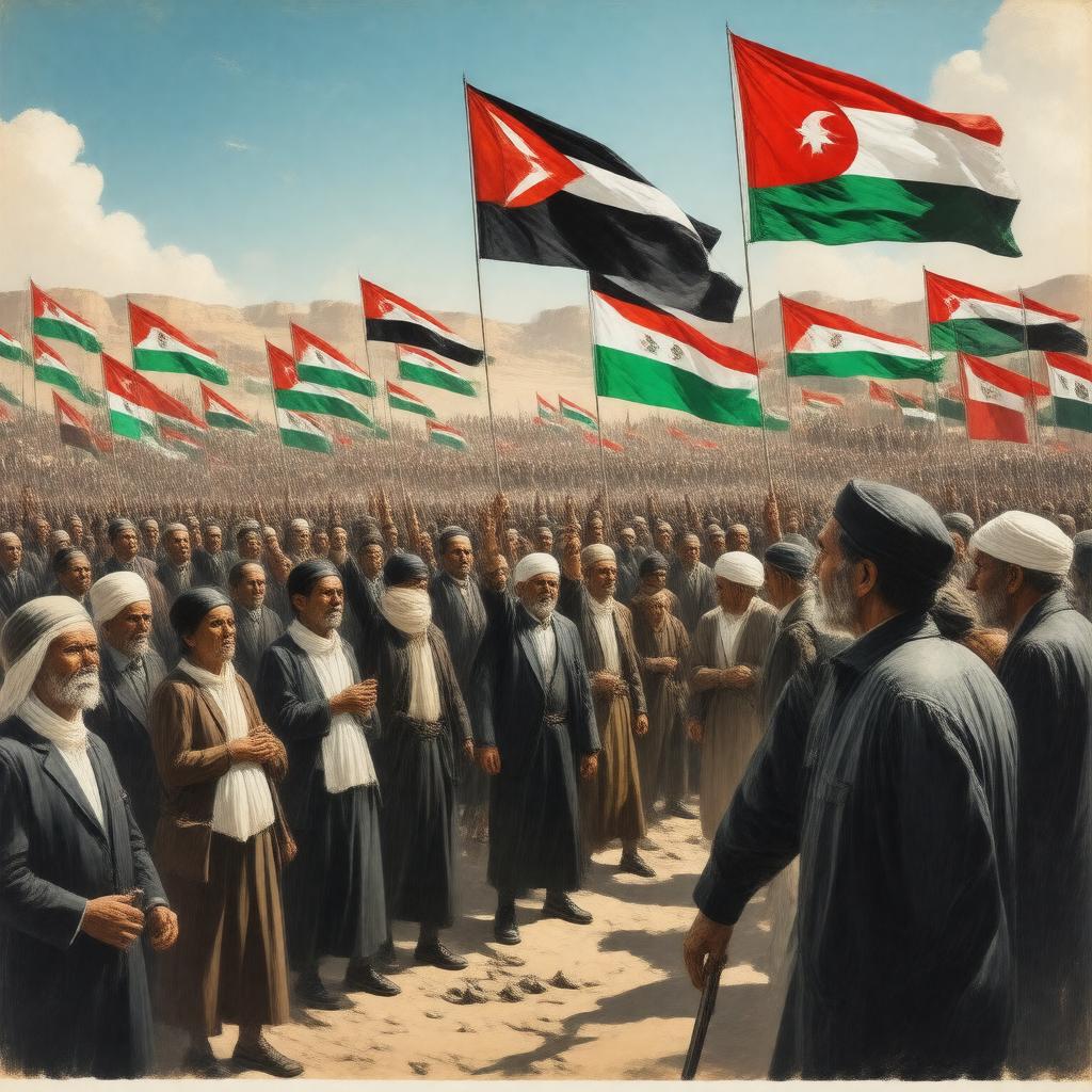 Click to view larger image AI-created image of Western Sahara independence movement