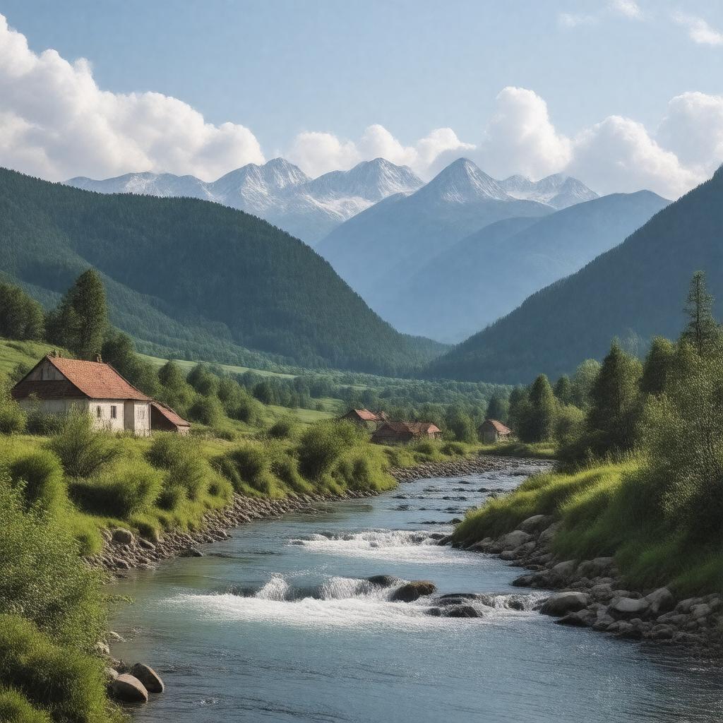 AI-created image of Western Ukraine