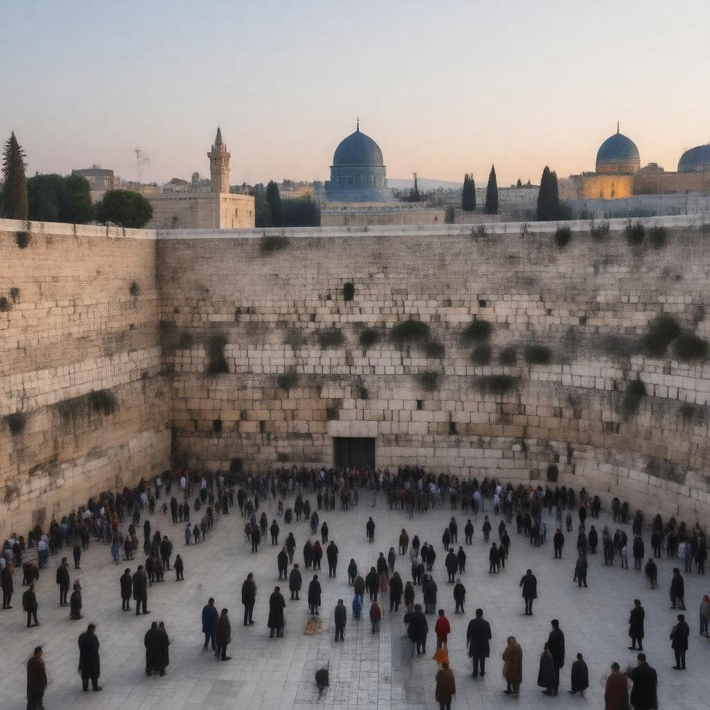 AI-created image of Western Wall