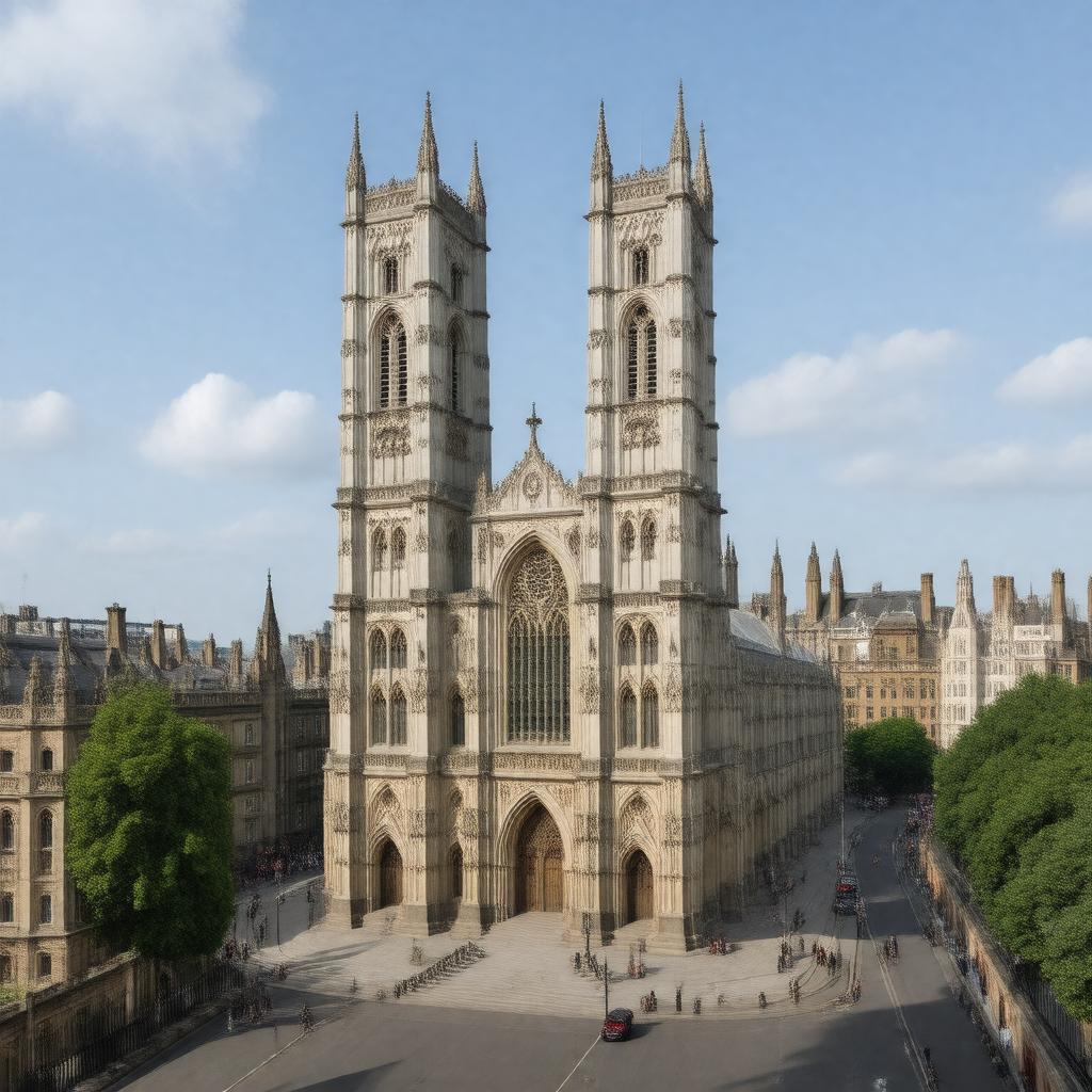 AI-created image of Westminster Abbey