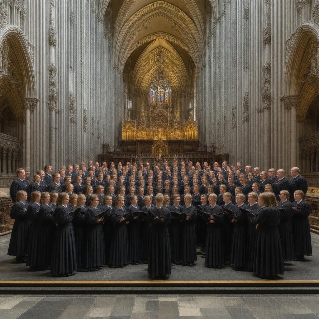 AI-created image of Westminster Abbey Choir